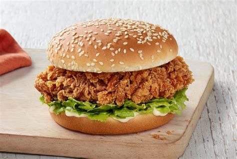 kfc zinger sandwich.